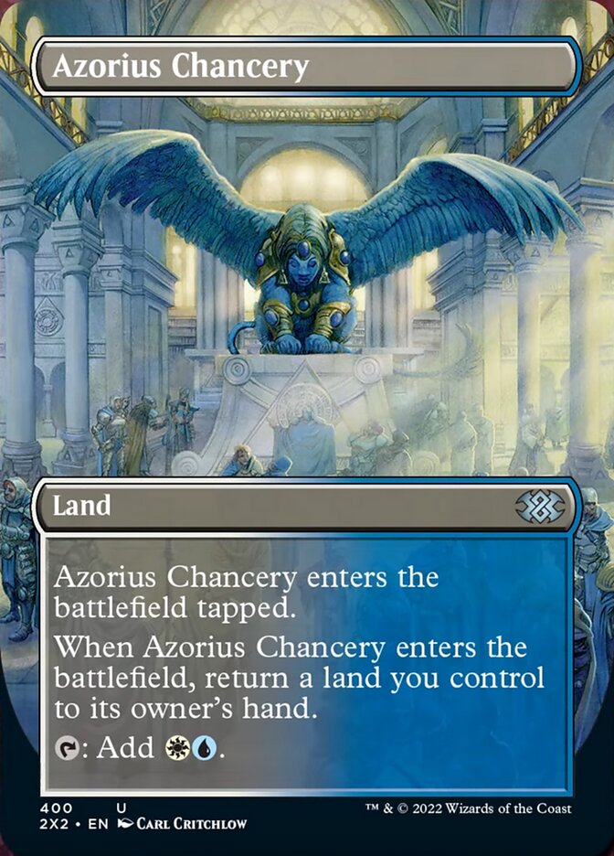 Azorius Chancery (Borderless Alternate Art) [Double Masters 2022] | Jomio and Rueliete's Cards and Comics