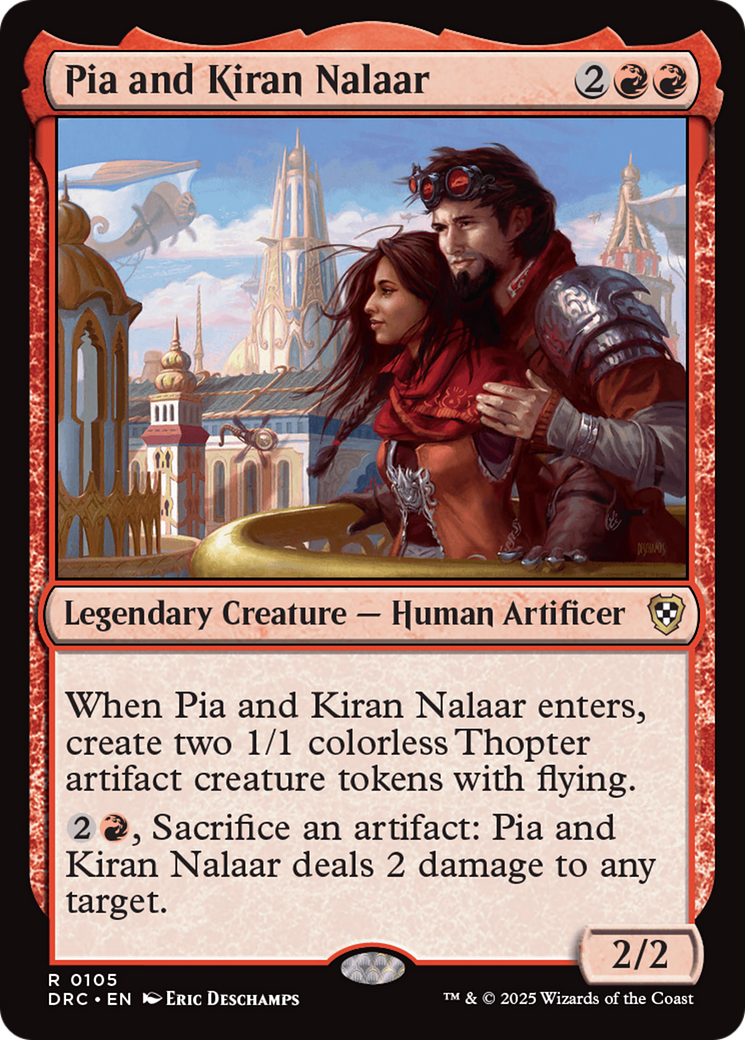 Pia and Kiran Nalaar [Aetherdrift Commander] | Jomio and Rueliete's Cards and Comics