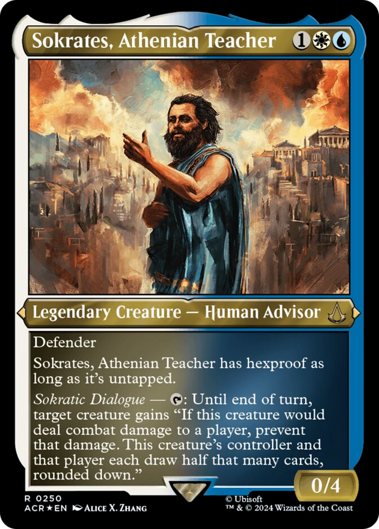 Sokrates, Athenian Teacher (Foil Etched) [Assassin's Creed] | Jomio and Rueliete's Cards and Comics