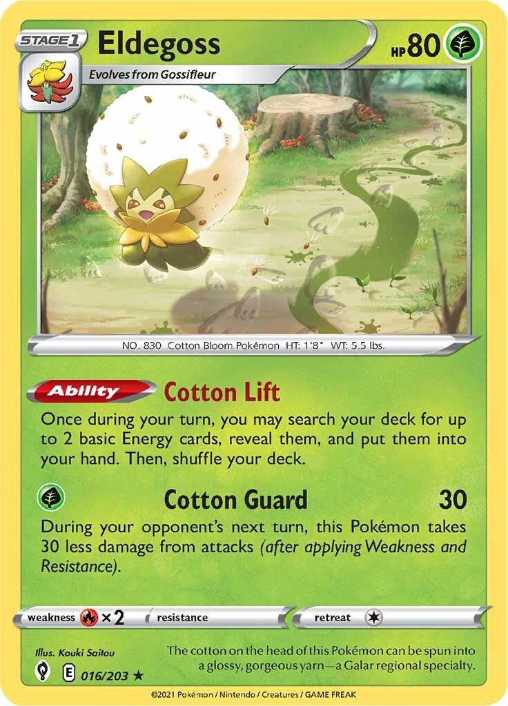 Eldegoss (016/203) (Theme Deck Exclusive) [Sword & Shield: Evolving Skies] | Jomio and Rueliete's Cards and Comics