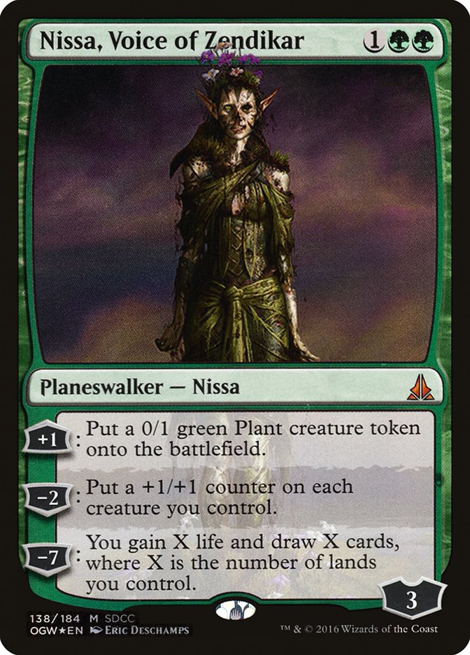 Nissa, Voice of Zendikar [San Diego Comic-Con 2016] | Jomio and Rueliete's Cards and Comics