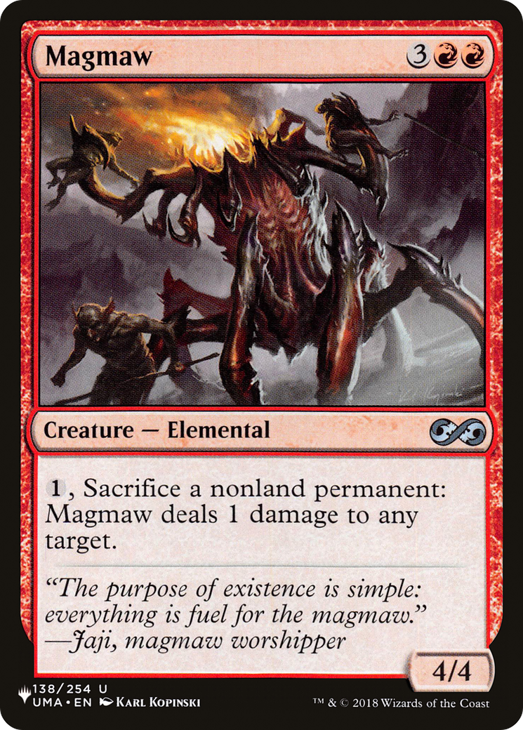 Magmaw [The List] | Jomio and Rueliete's Cards and Comics