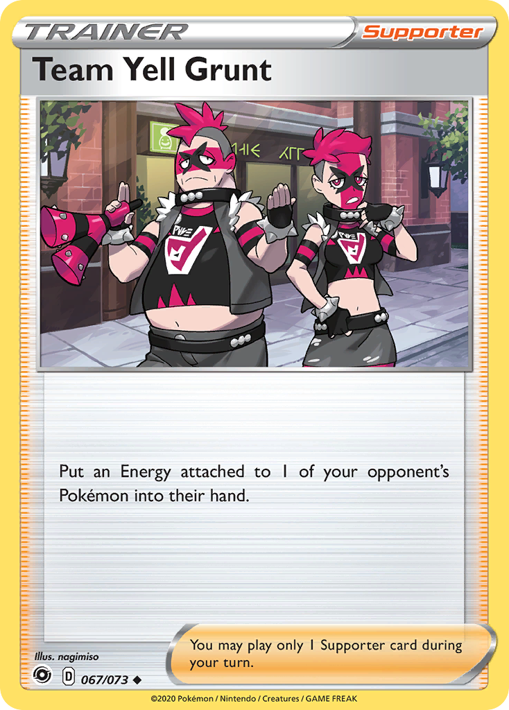 Team Yell Grunt (067/073) [Sword & Shield: Champion's Path] | Jomio and Rueliete's Cards and Comics
