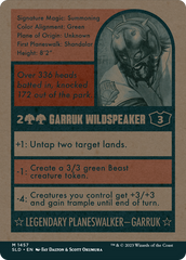 Garruk Wildspeaker [Secret Lair Drop Series] | Jomio and Rueliete's Cards and Comics