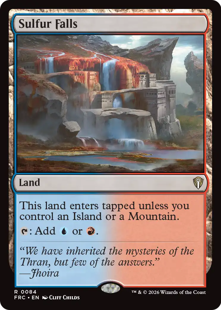 Sulfur Falls [Reality Fracture Commander] | Jomio and Rueliete's Cards and Comics