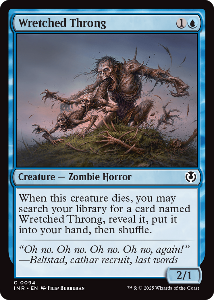 Wretched Throng [Innistrad Remastered] | Jomio and Rueliete's Cards and Comics
