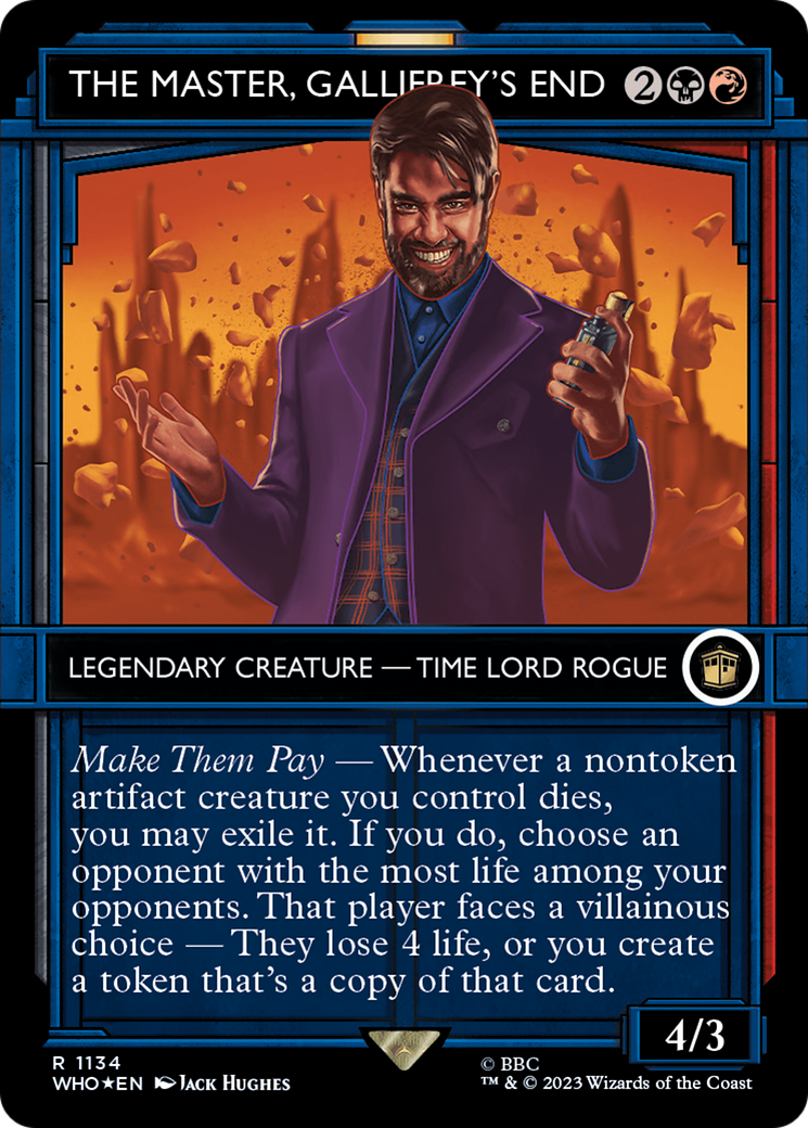 The Master, Gallifrey's End (Showcase) (Surge Foil) [Doctor Who] | Jomio and Rueliete's Cards and Comics