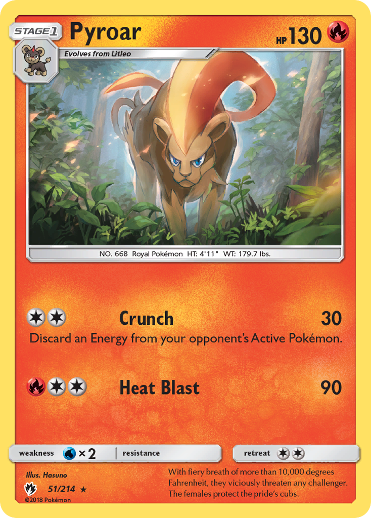 Pyroar (51/214) [Sun & Moon: Lost Thunder] | Jomio and Rueliete's Cards and Comics