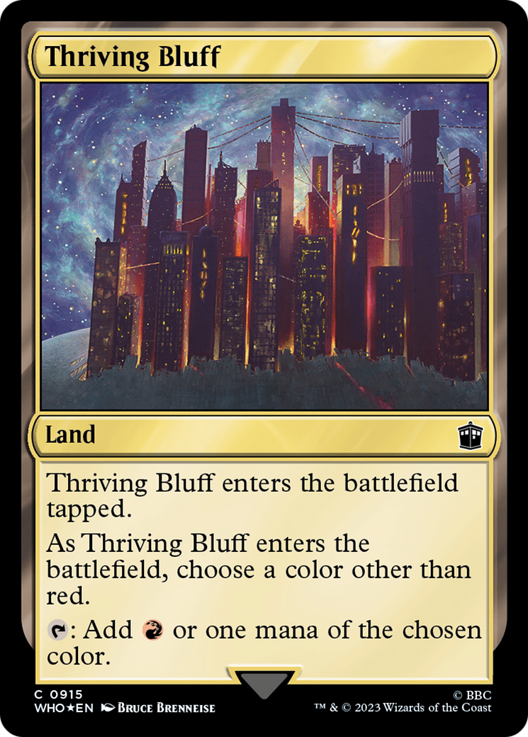 Thriving Bluff (Surge Foil) [Doctor Who] | Jomio and Rueliete's Cards and Comics