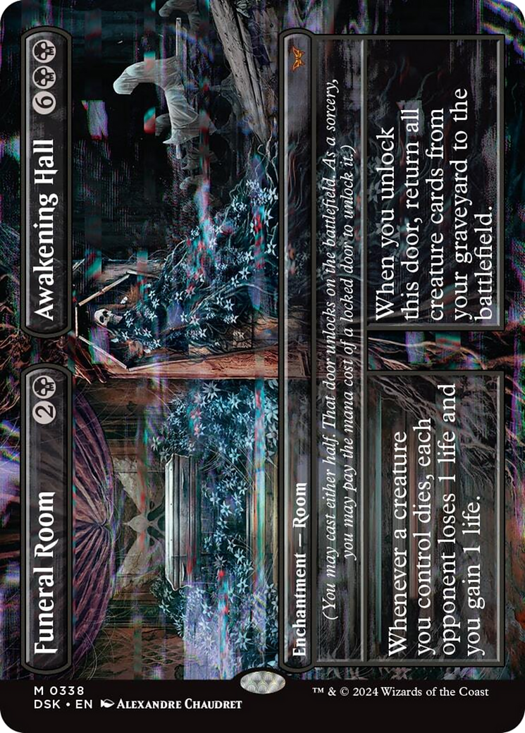Funeral Room // Awakening Hall (Borderless) [Duskmourn: House of Horror] | Jomio and Rueliete's Cards and Comics