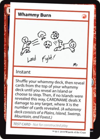 Whammy Burn (2021 Edition) [Mystery Booster Playtest Cards] | Jomio and Rueliete's Cards and Comics