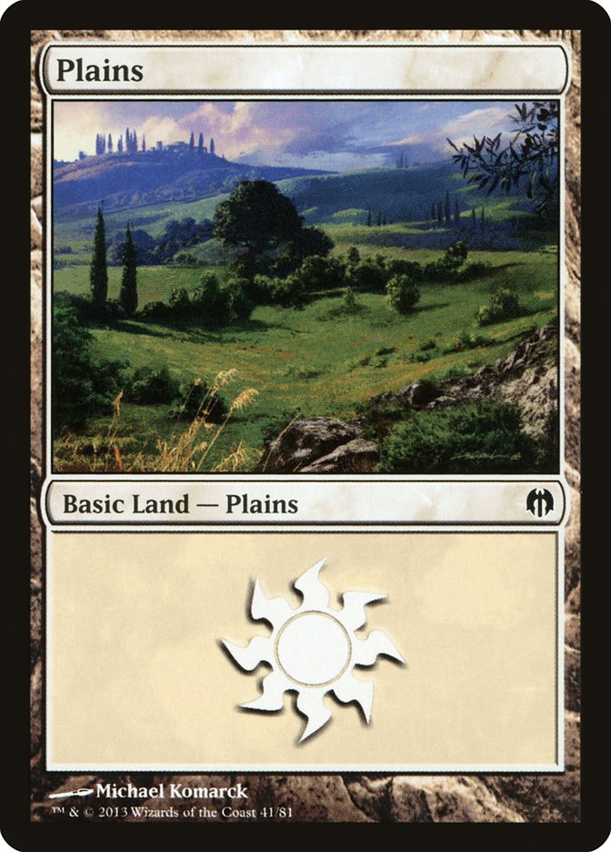 Plains (41) [Duel Decks: Heroes vs. Monsters] | Jomio and Rueliete's Cards and Comics