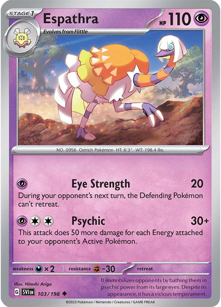 Espathra (103/198) [Scarlet & Violet: Base Set] | Jomio and Rueliete's Cards and Comics