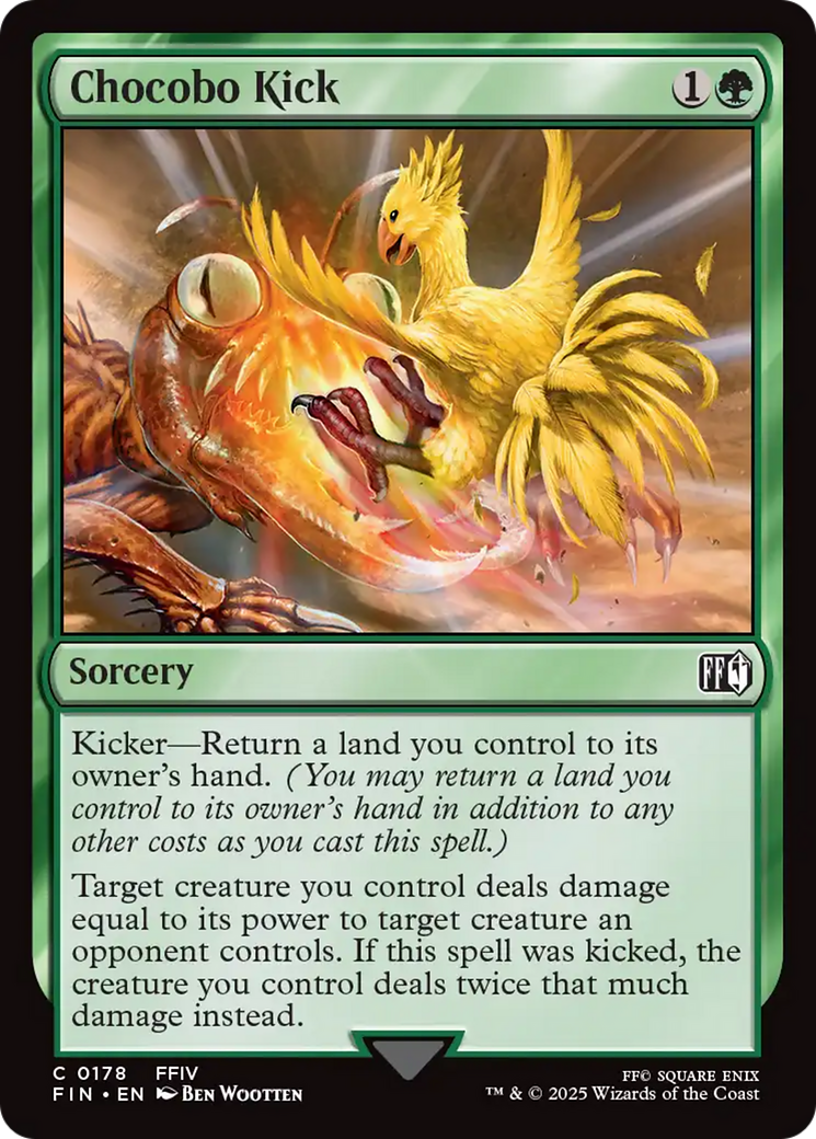 Chocobo Kick [FINAL FANTASY] | Jomio and Rueliete's Cards and Comics