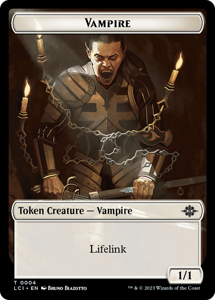 Vampire // Spirit Double-Sided Token [The Lost Caverns of Ixalan Tokens] | Jomio and Rueliete's Cards and Comics