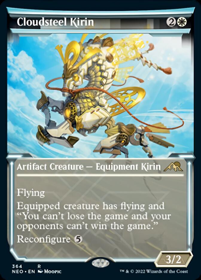 Cloudsteel Kirin (Showcase Soft Glow) [Kamigawa: Neon Dynasty] | Jomio and Rueliete's Cards and Comics