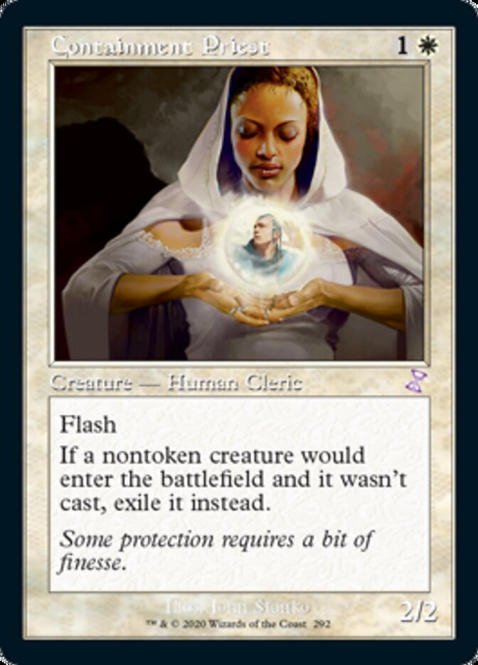Containment Priest (Timeshifted) [Time Spiral Remastered] | Jomio and Rueliete's Cards and Comics
