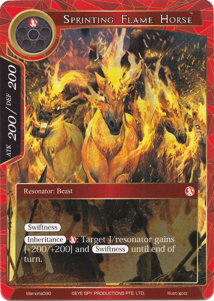 Sprinting Flame Horse (Memoria090) [Alice Origin Memoria Cards] | Jomio and Rueliete's Cards and Comics