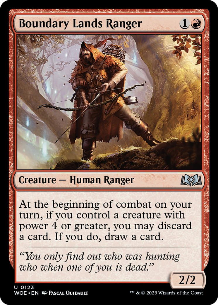 Boundary Lands Ranger [Wilds of Eldraine] | Jomio and Rueliete's Cards and Comics