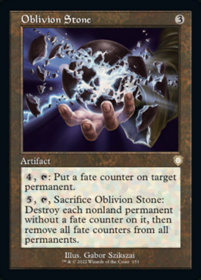Oblivion Stone (Retro) [The Brothers' War Commander] | Jomio and Rueliete's Cards and Comics