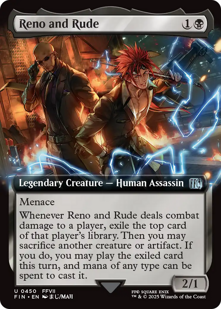 Reno and Rude (Extended Art) [FINAL FANTASY] | Jomio and Rueliete's Cards and Comics
