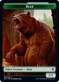 Bear // Food (17) Double-Sided Token [Throne of Eldraine Tokens] | Jomio and Rueliete's Cards and Comics