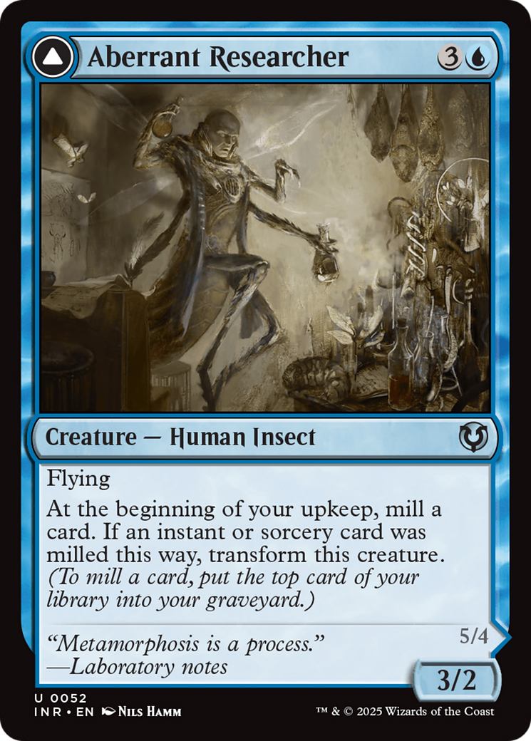 Aberrant Researcher // Perfected Form [Innistrad Remastered] | Jomio and Rueliete's Cards and Comics