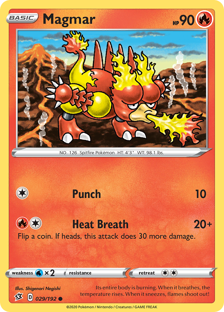 Magmar (029/192) [Sword & Shield: Rebel Clash] | Jomio and Rueliete's Cards and Comics