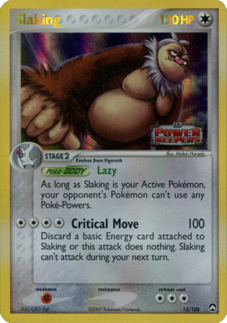 Slaking (13/108) (Stamped) [EX: Power Keepers] | Jomio and Rueliete's Cards and Comics