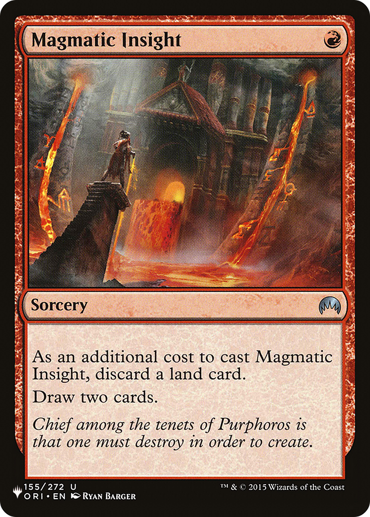 Magmatic Insight [The List] | Jomio and Rueliete's Cards and Comics