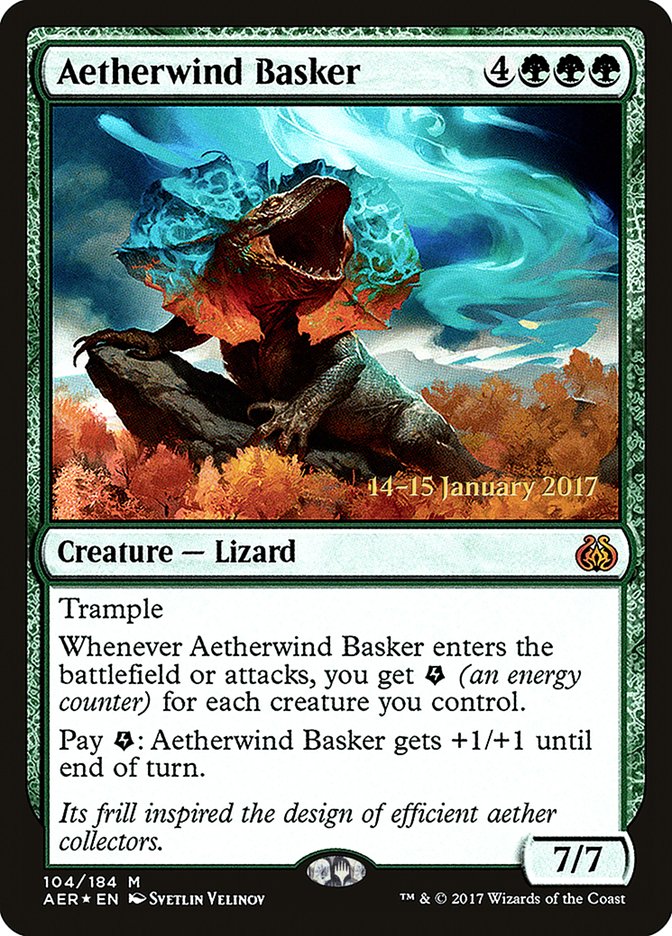 Aetherwind Basker [Aether Revolt Prerelease Promos] | Jomio and Rueliete's Cards and Comics