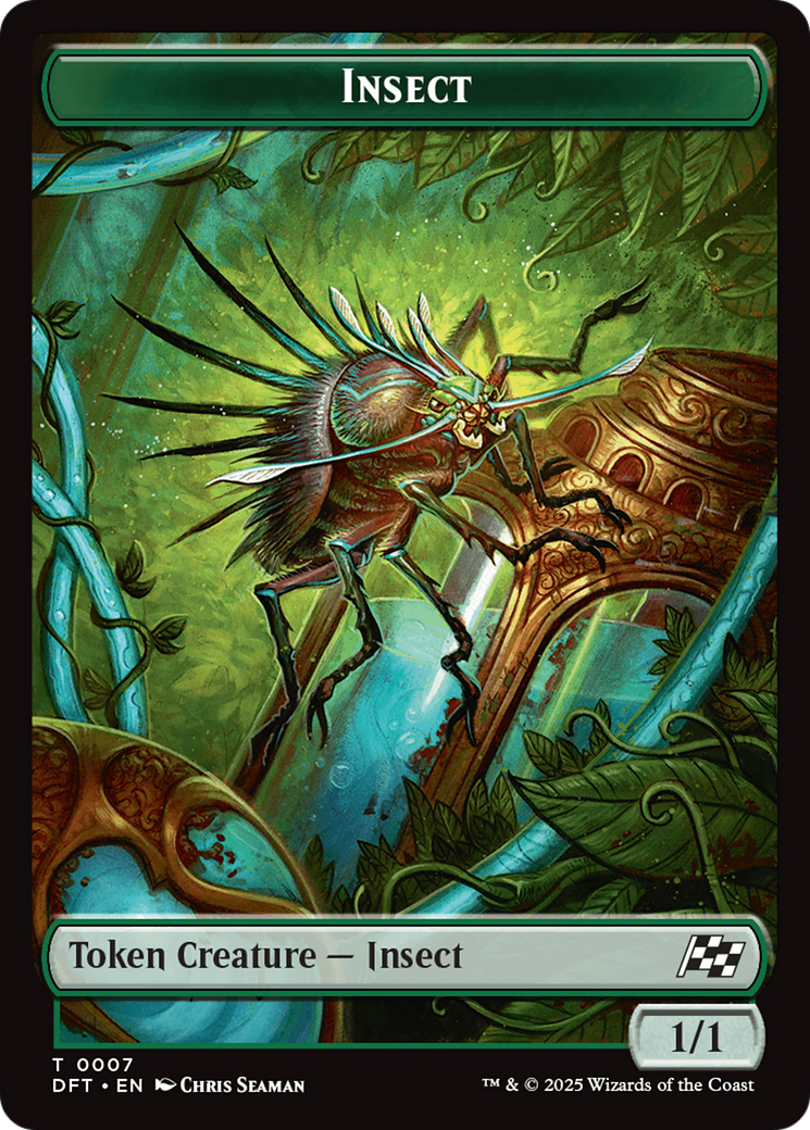 Insect // Elephant Double-Sided Token [Aetherdrift Tokens] | Jomio and Rueliete's Cards and Comics