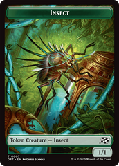 Insect // Elephant Double-Sided Token [Aetherdrift Tokens] | Jomio and Rueliete's Cards and Comics