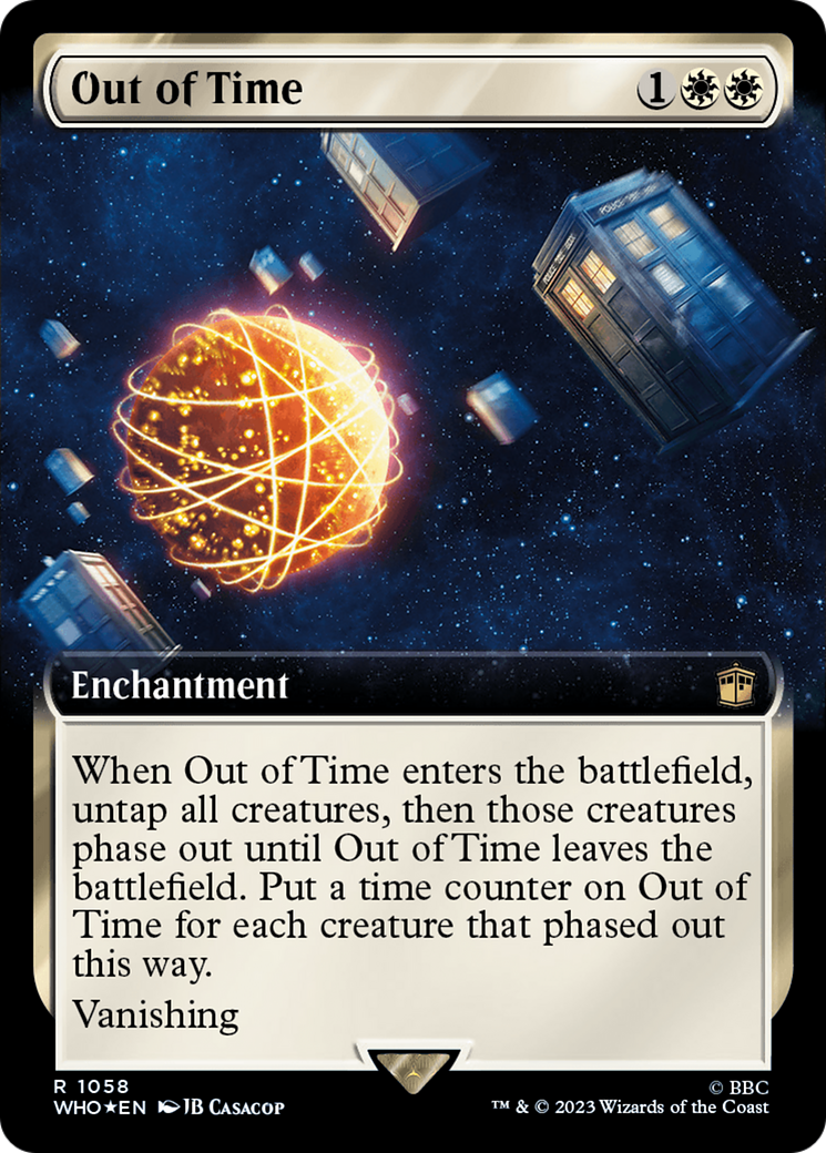 Out of Time (Extended Art) (Surge Foil) [Doctor Who] | Jomio and Rueliete's Cards and Comics