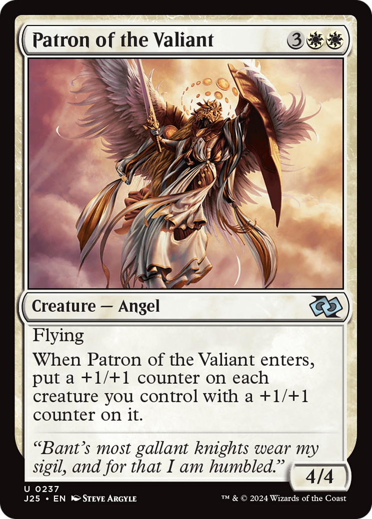 Patron of the Valiant [Foundations Jumpstart] | Jomio and Rueliete's Cards and Comics