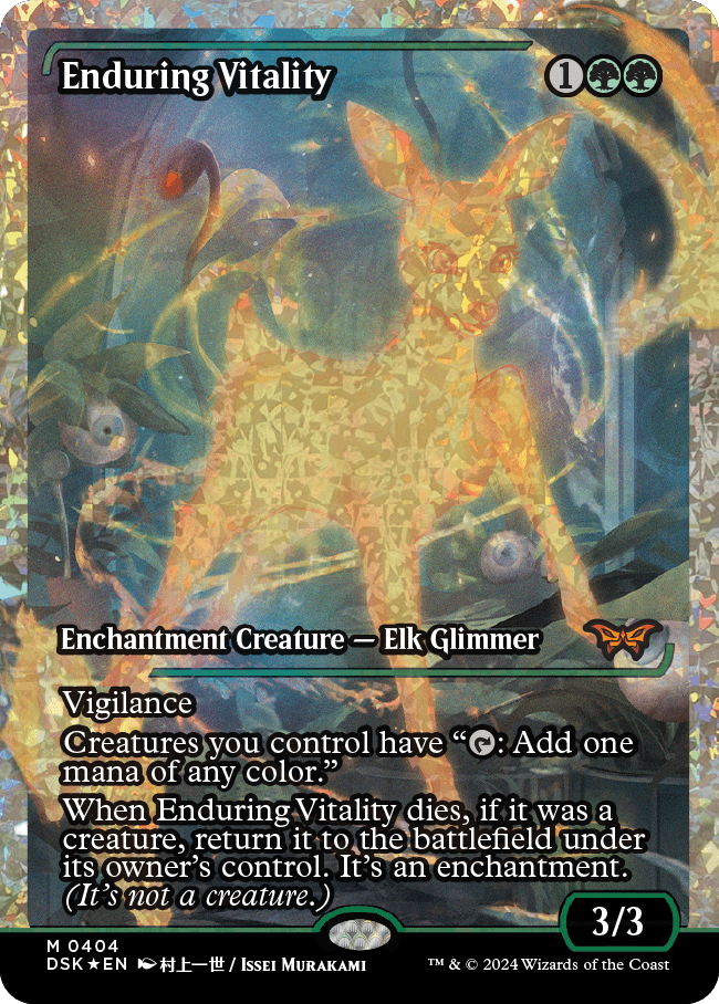 Enduring Vitality (Japan Showcase Fracture Foil) [Duskmourn: House of Horror] | Jomio and Rueliete's Cards and Comics