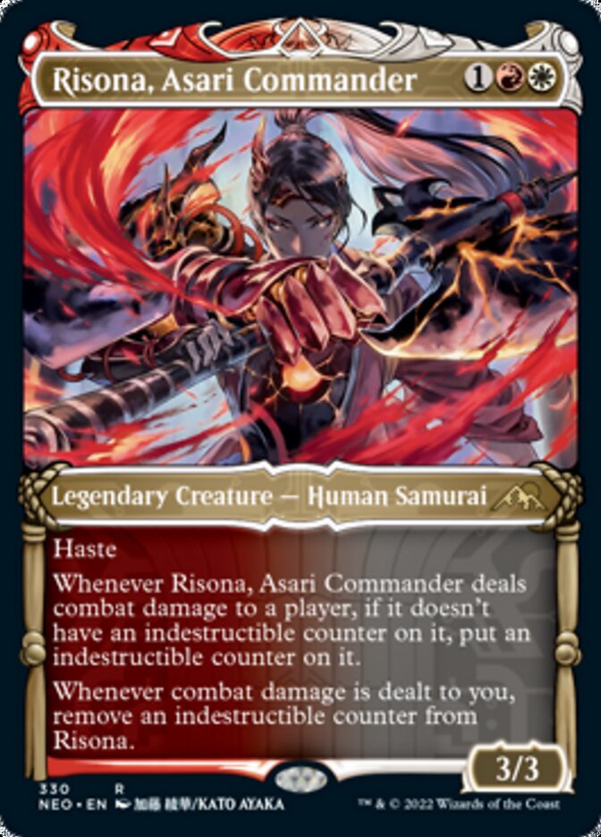 Risona, Asari Commander (Showcase Samurai) [Kamigawa: Neon Dynasty] | Jomio and Rueliete's Cards and Comics