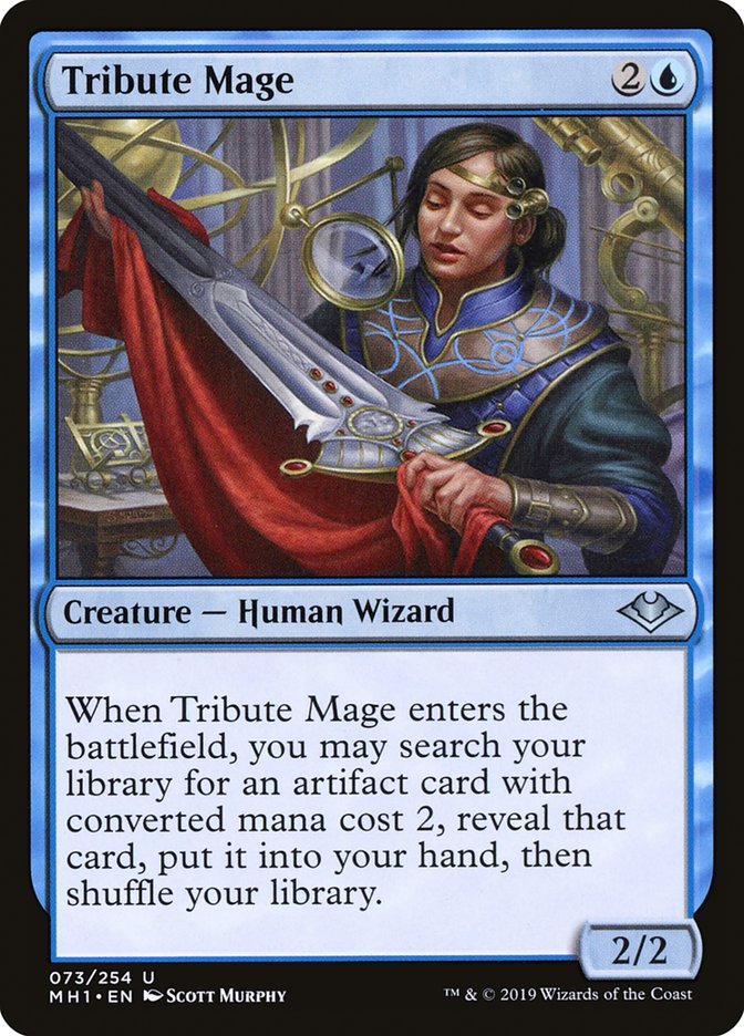 Tribute Mage [Modern Horizons] | Jomio and Rueliete's Cards and Comics