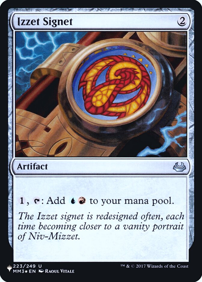 Izzet Signet [Secret Lair: Heads I Win, Tails You Lose] | Jomio and Rueliete's Cards and Comics