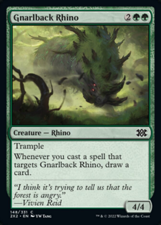 Gnarlback Rhino [Double Masters 2022] | Jomio and Rueliete's Cards and Comics