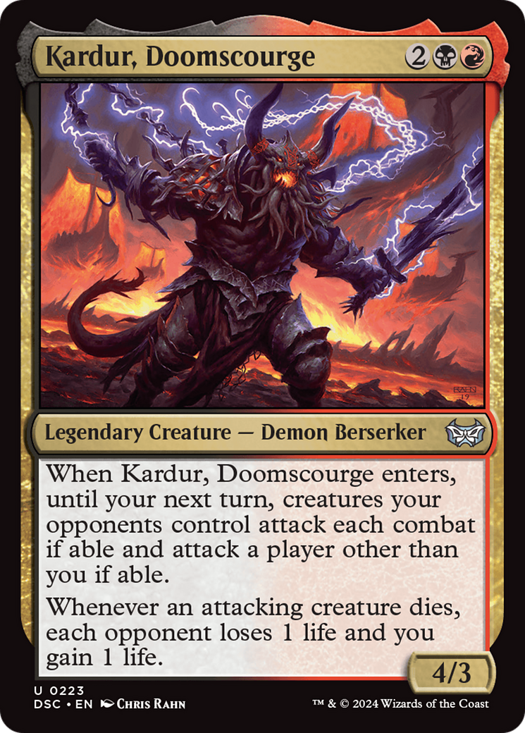 Kardur, Doomscourge [Duskmourn: House of Horror Commander] | Jomio and Rueliete's Cards and Comics