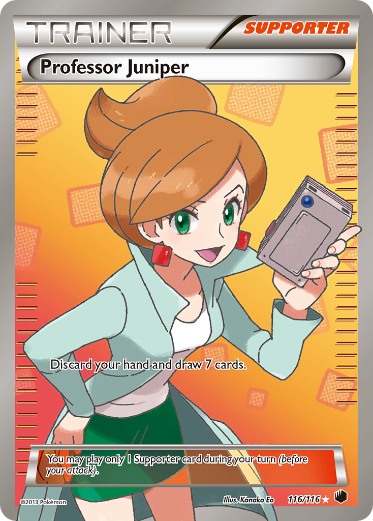 Professor Juniper (116/116) [Black & White: Plasma Freeze] | Jomio and Rueliete's Cards and Comics