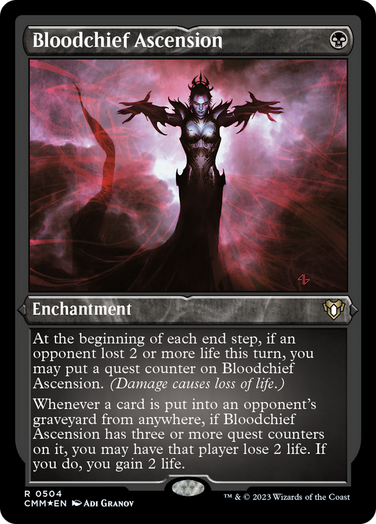 Bloodchief Ascension (Foil Etched) [Commander Masters] | Jomio and Rueliete's Cards and Comics