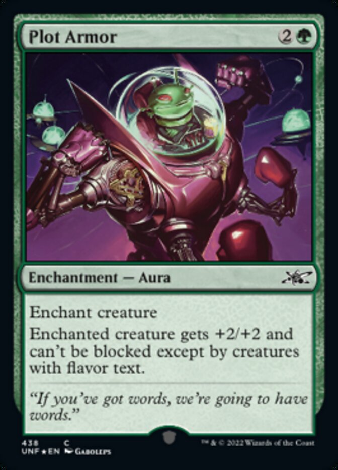 Plot Armor (Galaxy Foil) [Unfinity] | Jomio and Rueliete's Cards and Comics