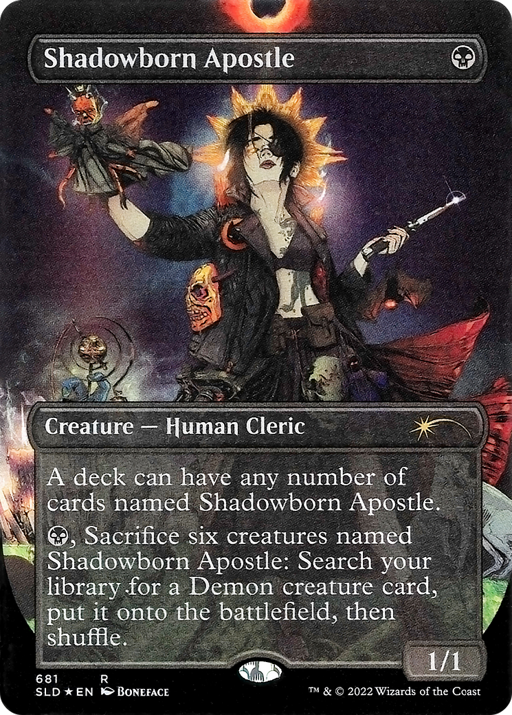 Shadowborn Apostle (681) (Borderless) [Secret Lair Drop Promos] | Jomio and Rueliete's Cards and Comics