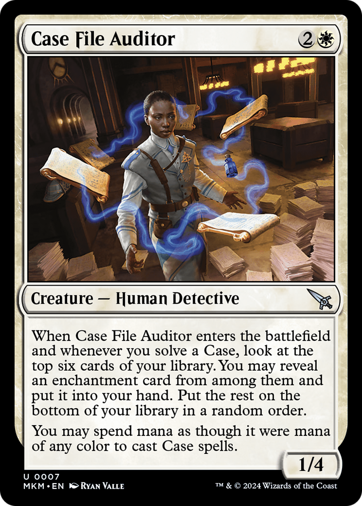 Case File Auditor (Blue) [Murders at Karlov Manor] | Jomio and Rueliete's Cards and Comics