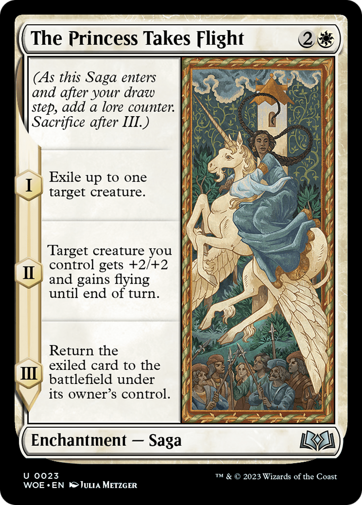 The Princess Takes Flight [Wilds of Eldraine] | Jomio and Rueliete's Cards and Comics