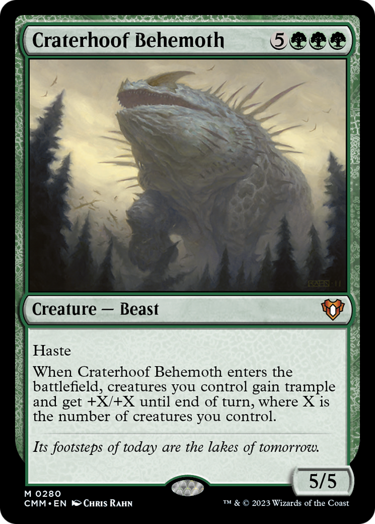 Craterhoof Behemoth [Commander Masters] | Jomio and Rueliete's Cards and Comics