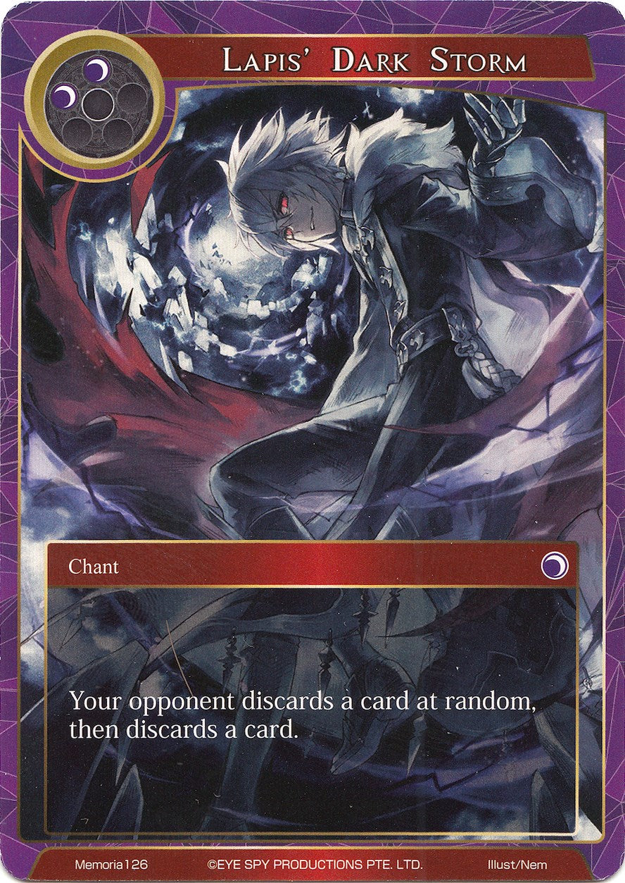 Lapis' Dark Storm (Memoria126) [Alice Origin Memoria Cards] | Jomio and Rueliete's Cards and Comics