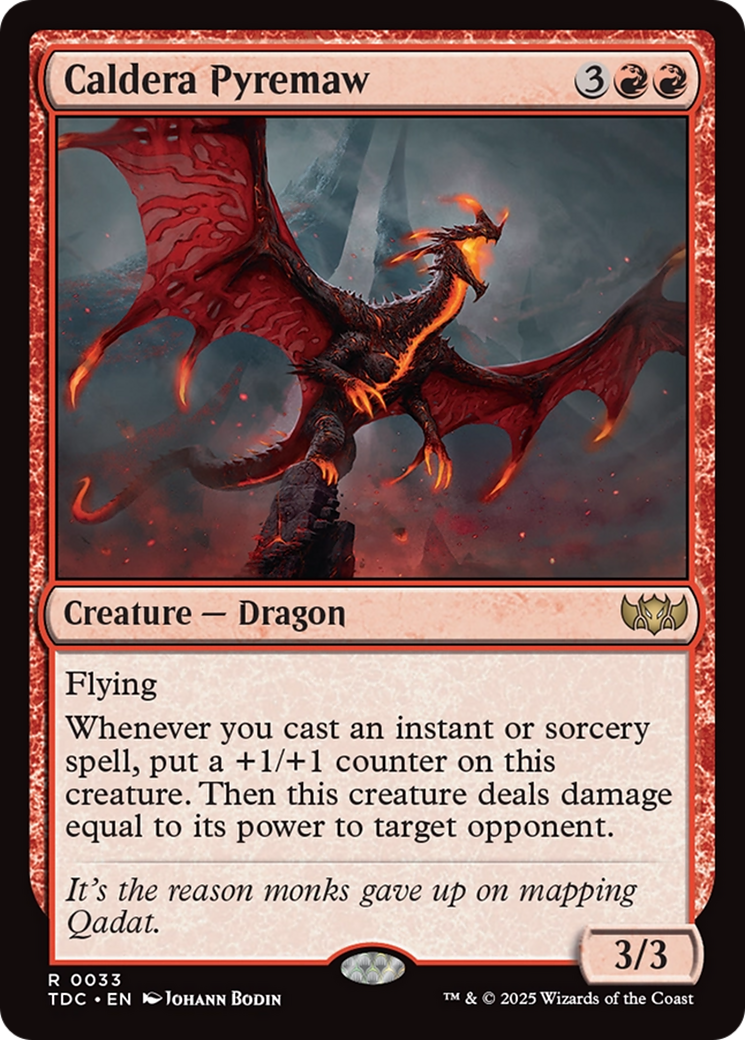 Caldera Pyremaw [Tarkir: Dragonstorm Commander] | Jomio and Rueliete's Cards and Comics